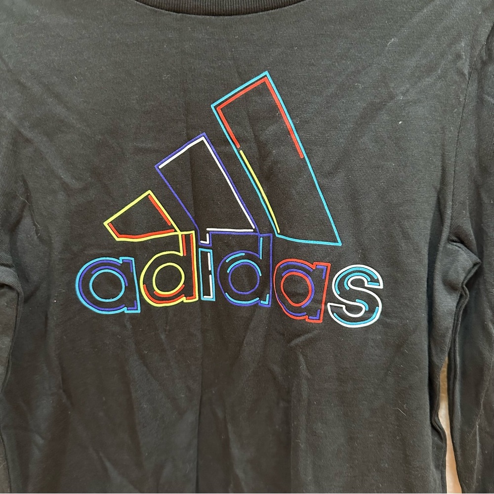 Boys Long Sleeve Adidas Tee - Picture 3 of 6